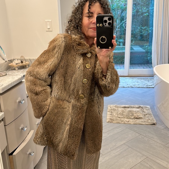 A.P.C fur coat xs feels like rabbit - Picture 10 of 10